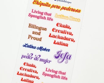 Mujer Latina  planner sticker