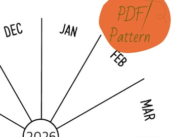 2026 Embroidery Pattern: 365 Days of Stitches Project (Digital Download)