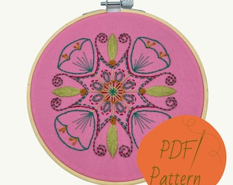 The Laurie Mandala |  DIGITAL DOWNLOAD Embroidery Pattern