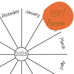 2025 Embroidery Pattern: 365 Days of Stitches Project (Digital Download)