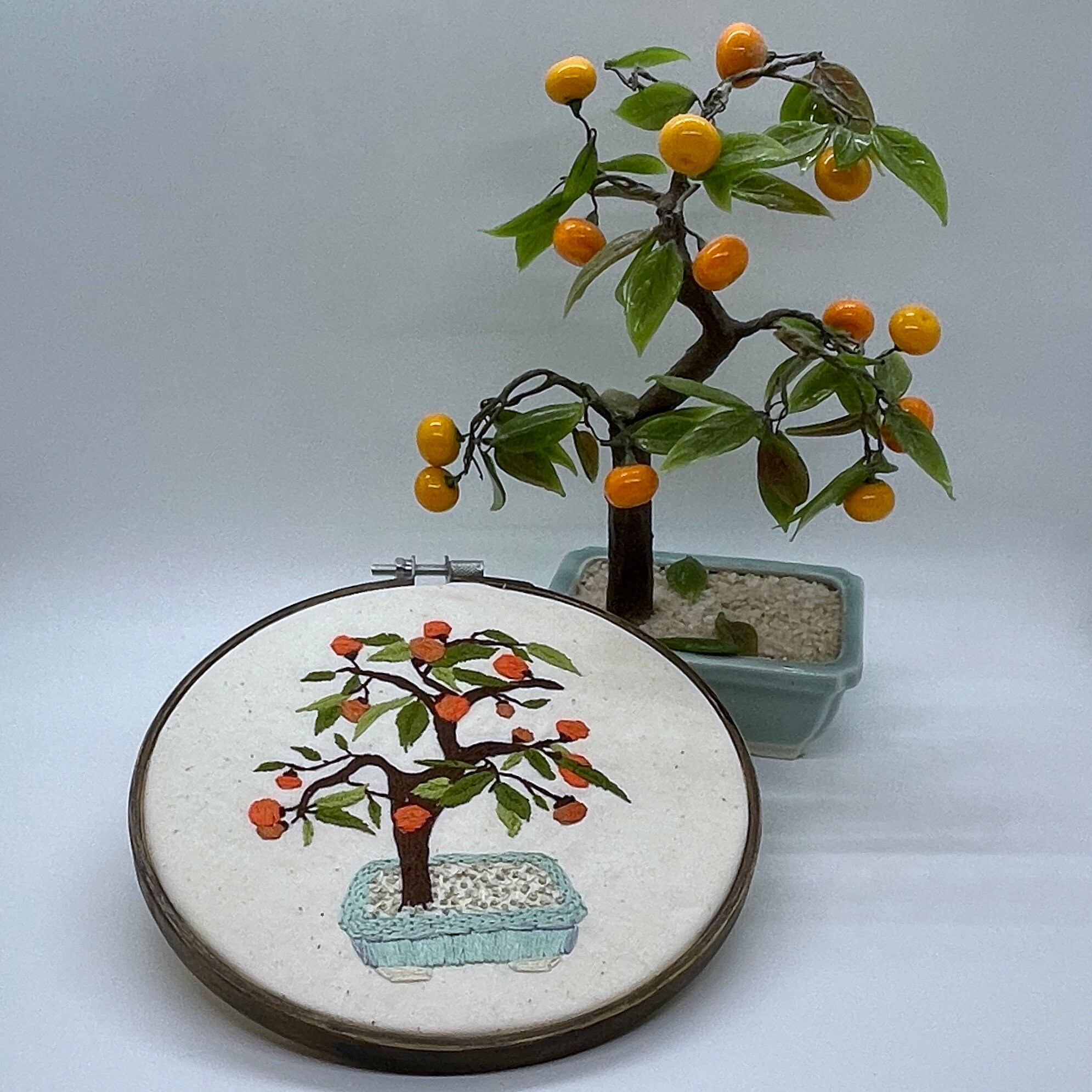 Persimmon Bonsai Tree DIGITAL DOWNLOAD Embroidery Pattern | Beginner ...