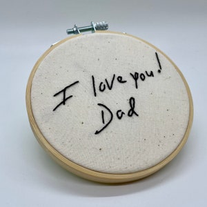 Custom 6 Handwriting Remembrance Embroidery Gift, Memorial Gift image 7