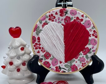 Valentine's Day Sweet Woven Heart ... 5" Embroidery Hoop