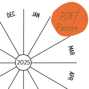 2025 Embroidery Pattern: 365 Days of Stitches Project (Digital Download)