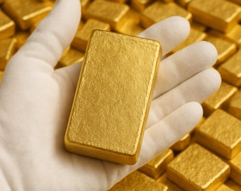 Materiale di recupero di lingotti d'oro da 200 g per progetti fai da te, creazione di gioielli, collezionismo e raffinazione, ideale per artisti, collezionisti, regali