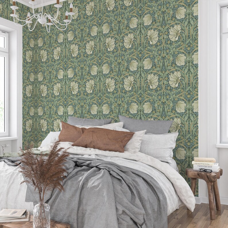 William Morris Pimpernel Wallpaper | Arts and Crafts Botanical Decor ...