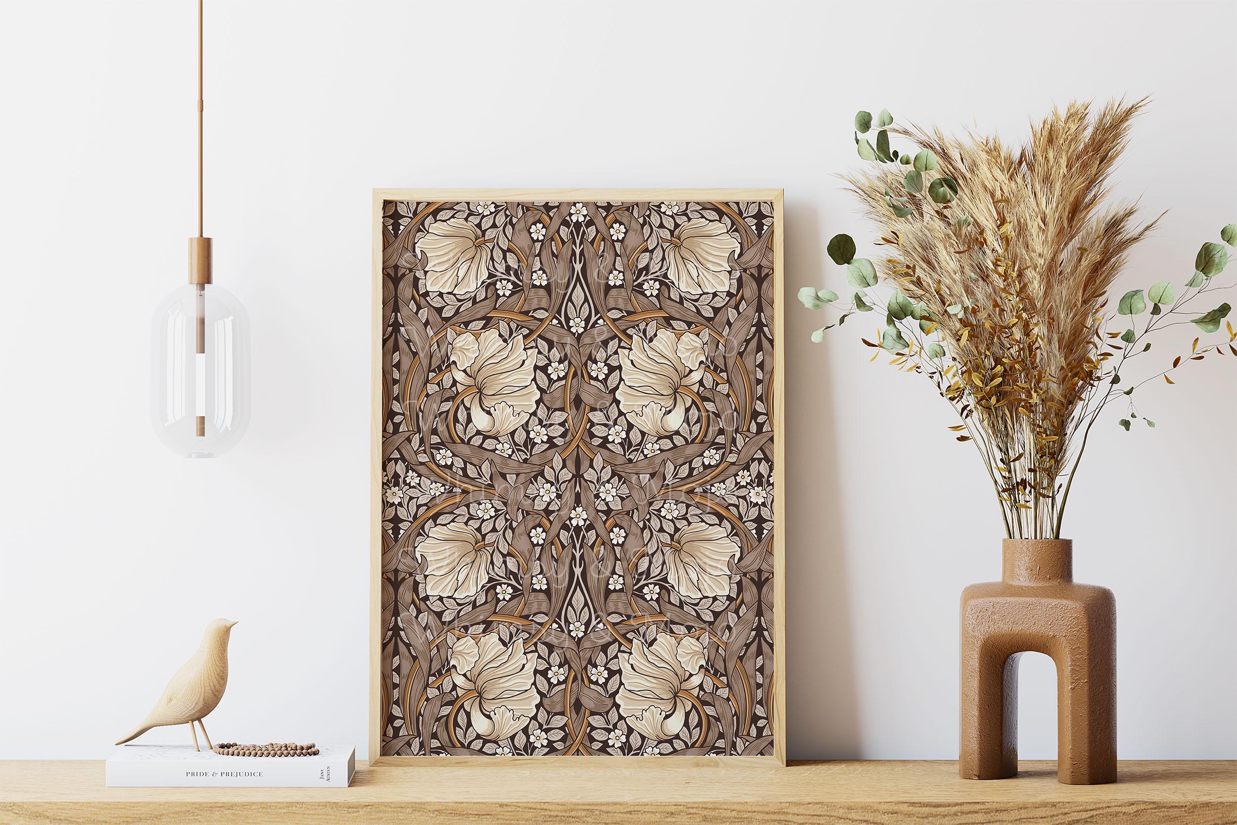 William Morris Pimpernel Botanical Print Vintage Floral Wall Art in ...