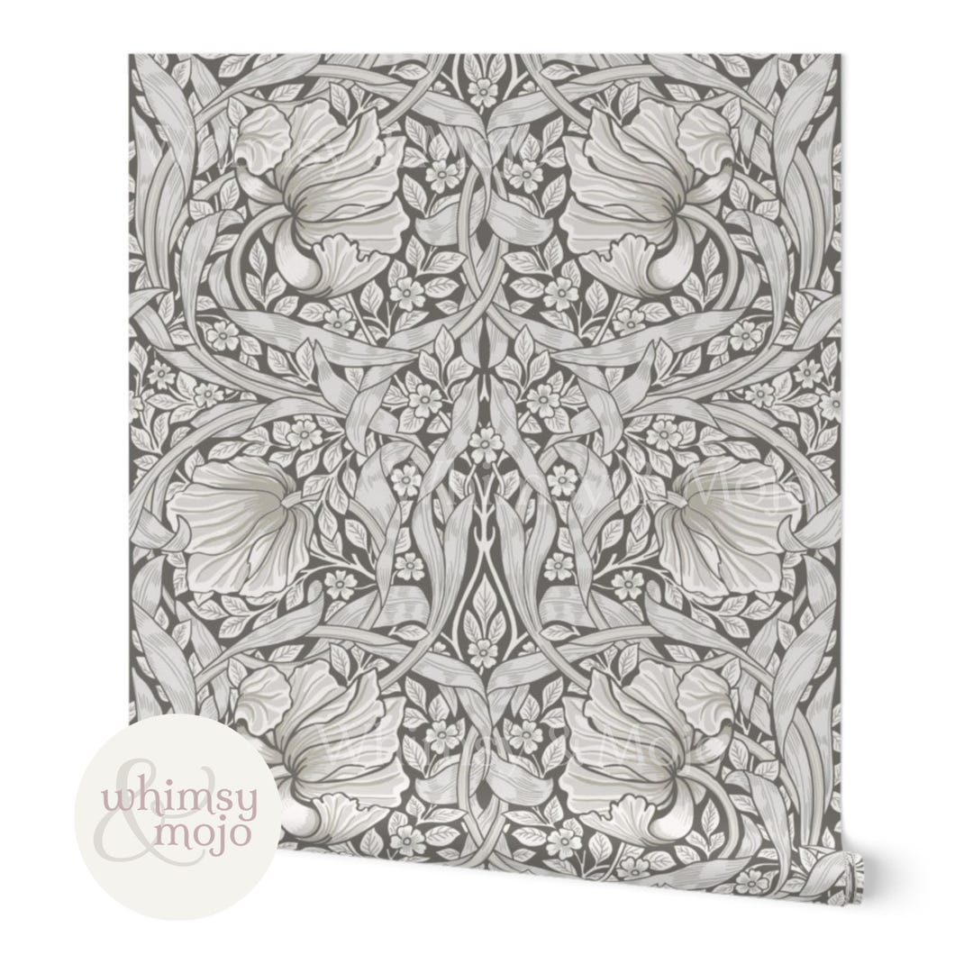 William Morris Pimpernel Wallpaper | English Cottage Botanical Floral ...