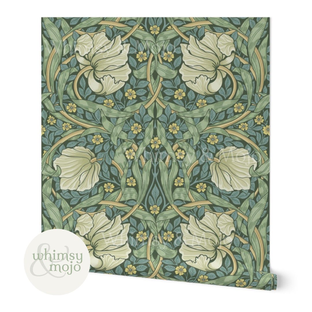 William Morris Pimpernel Wallpaper | Arts and Crafts Botanical Decor ...