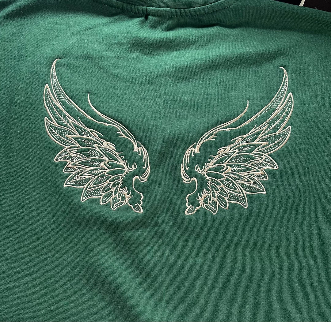 Angel Wings Color Block Round Neck Sweater main image 0