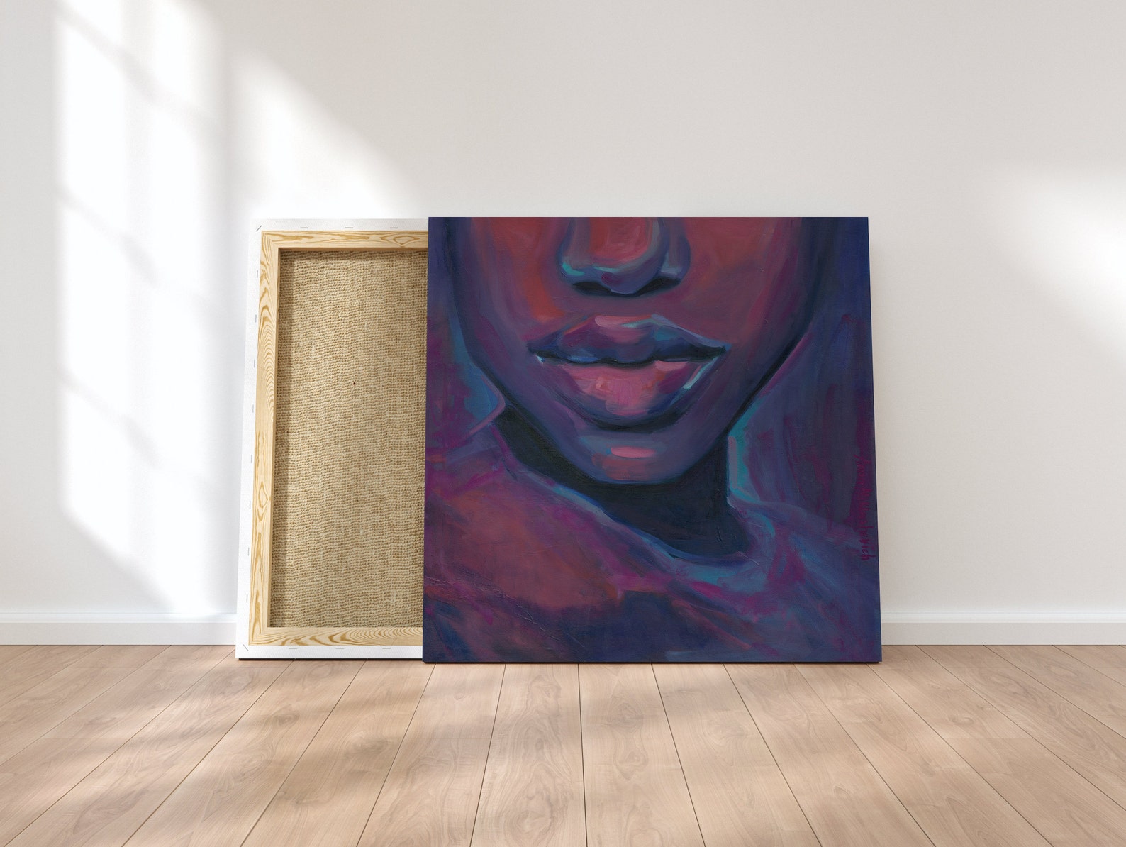 African American large wall art Colorful black woman portrait Etsy