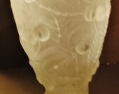 Frosted Glass Cherry Pattern Vase
