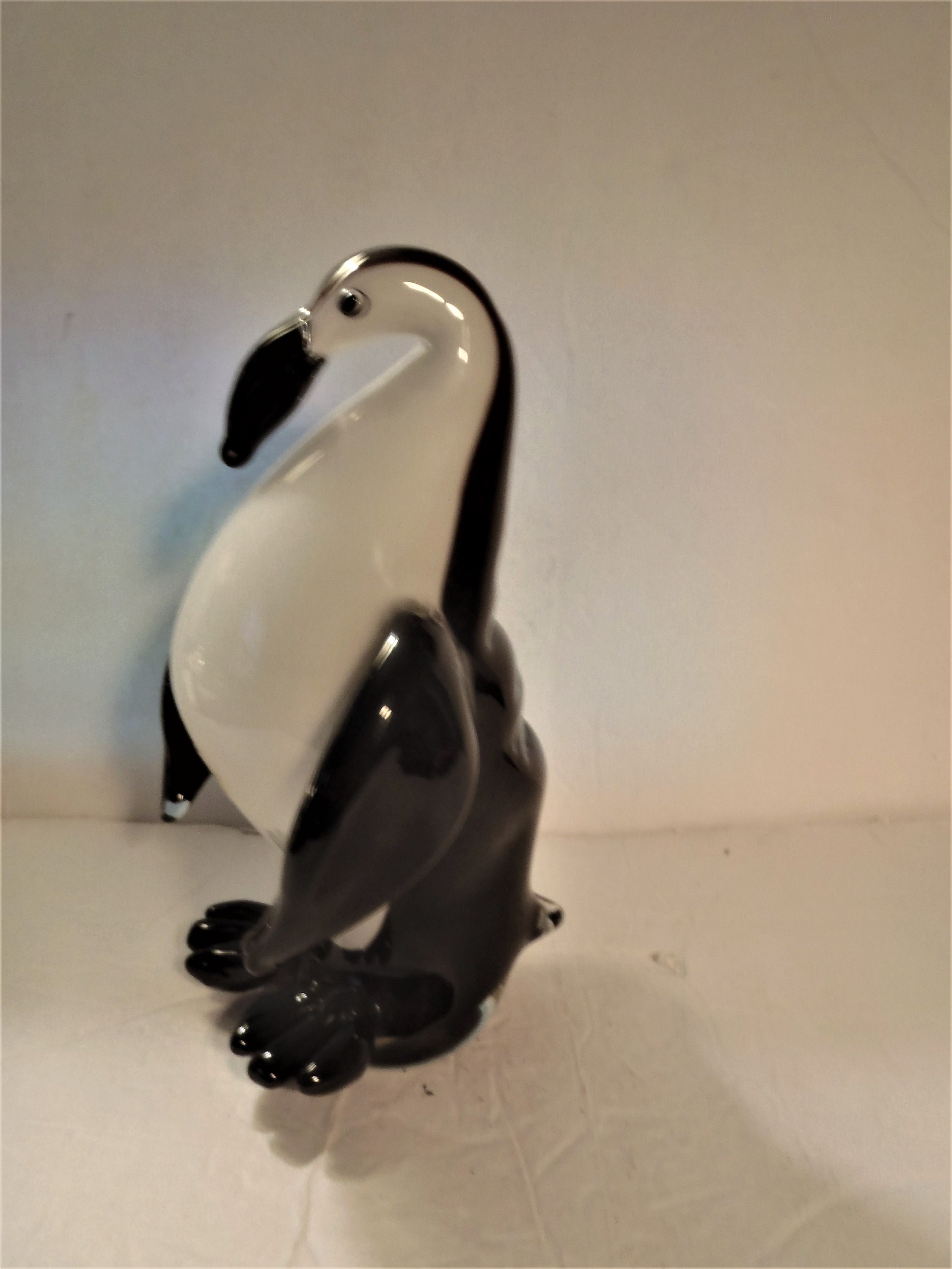 GCA Art Glass Penguin Etsy