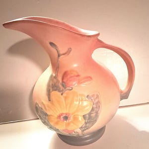 Vintage Hull Floral Ceramic Pitcher