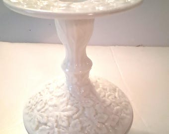 Westmoreland Milk Glass Pedestal Candle Holder