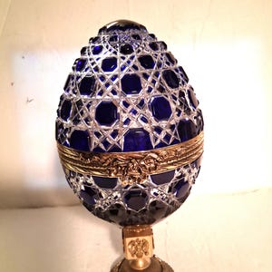 Faberge Blue Imperial Russia Egg