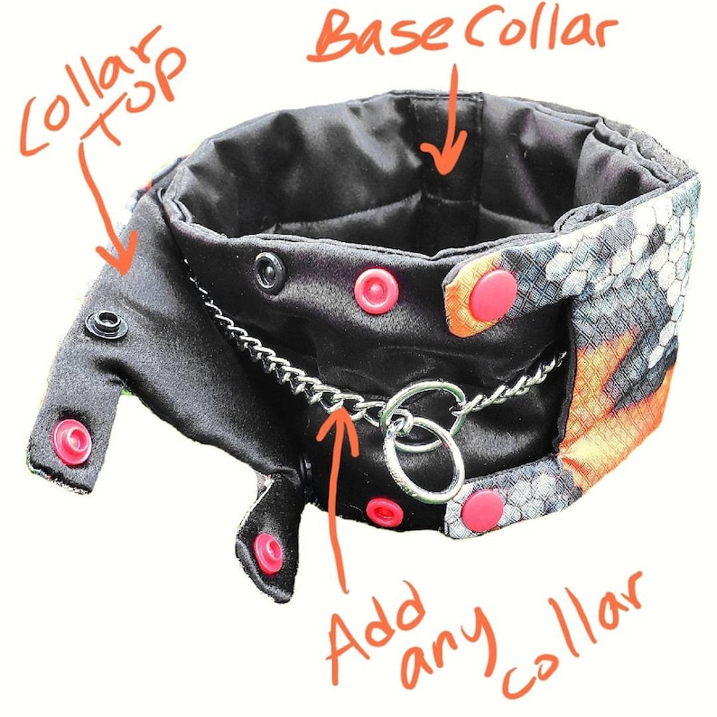Snap Topz by Boomerz Couture: LUCKY CHARMZ -- Hair-saver Collar Satin-lined Poodle Collar