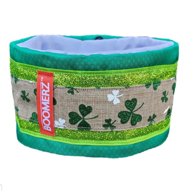 Snap Topz by Boomerz Couture: LUCKY CHARMZ -- Hair-saver Collar Satin-lined Poodle Collar