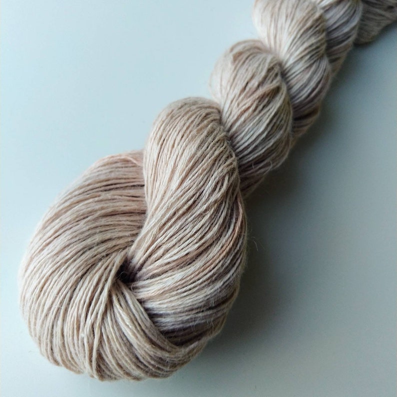 Linen/bamboo fingering weight vegan yarn Etsy