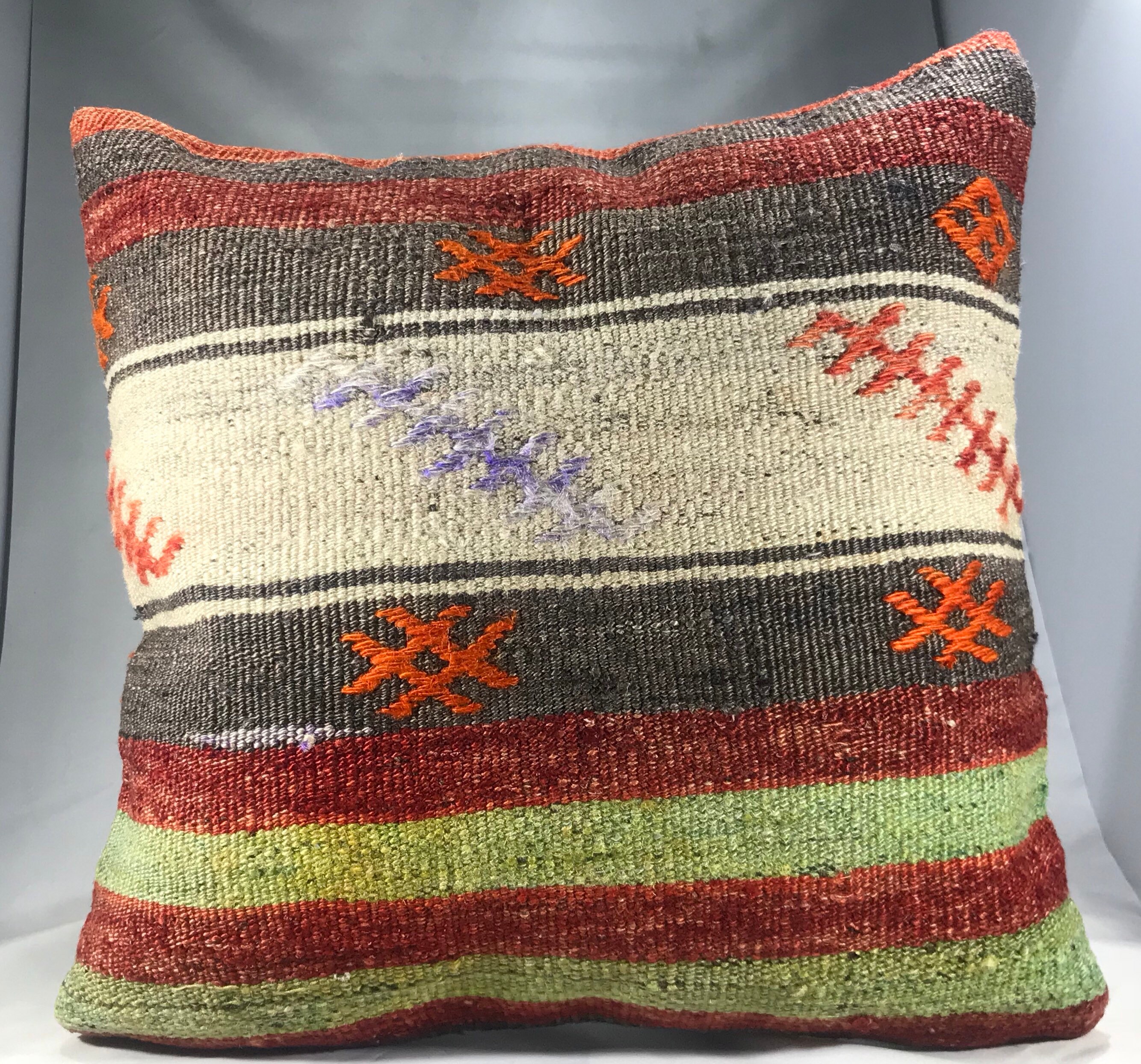 Vintage Kilim Pillow Cover Kilim Pillow Cover 16x16 Etsy