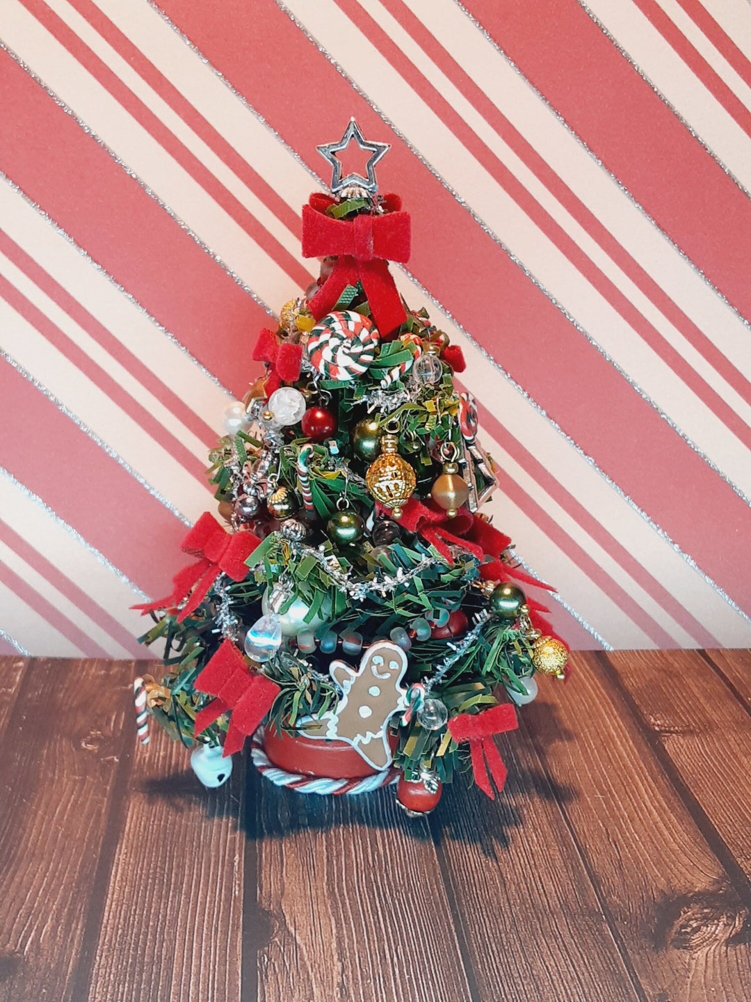 Miniature Dollhouse Christmas Tree Decorated Etsy