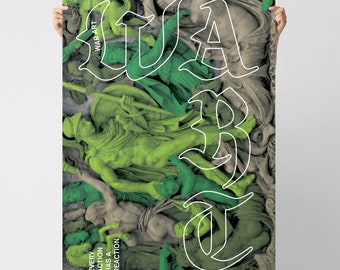 War Art Camo Art Poster / Green Camouflage Graphic Print