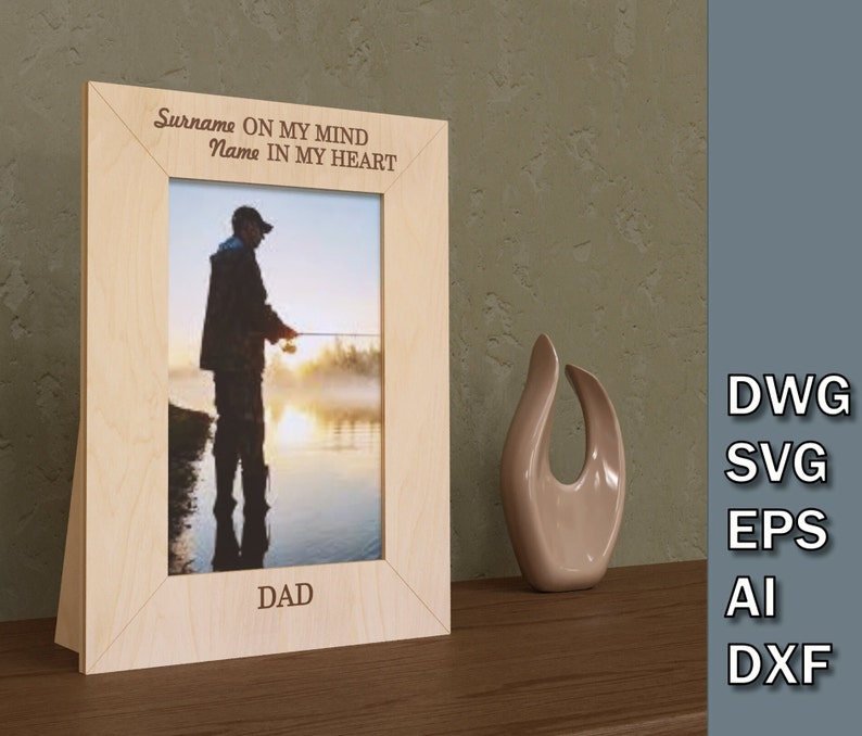 Personalized Photo Frame Father's Day Gift Personalized Etsy