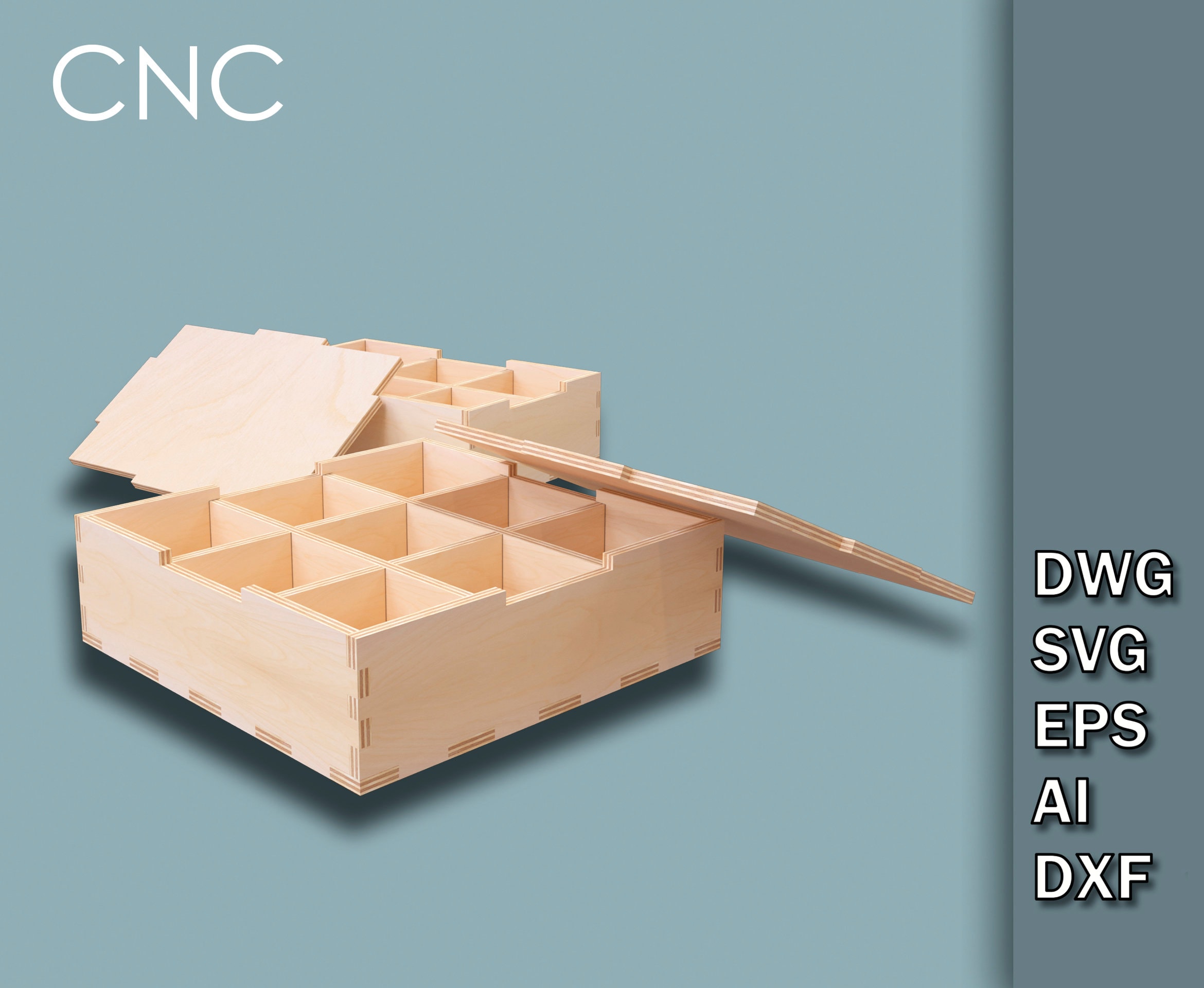 Box With Lid 2 Boxes of Different Sizes Storage Box Bundle Etsy