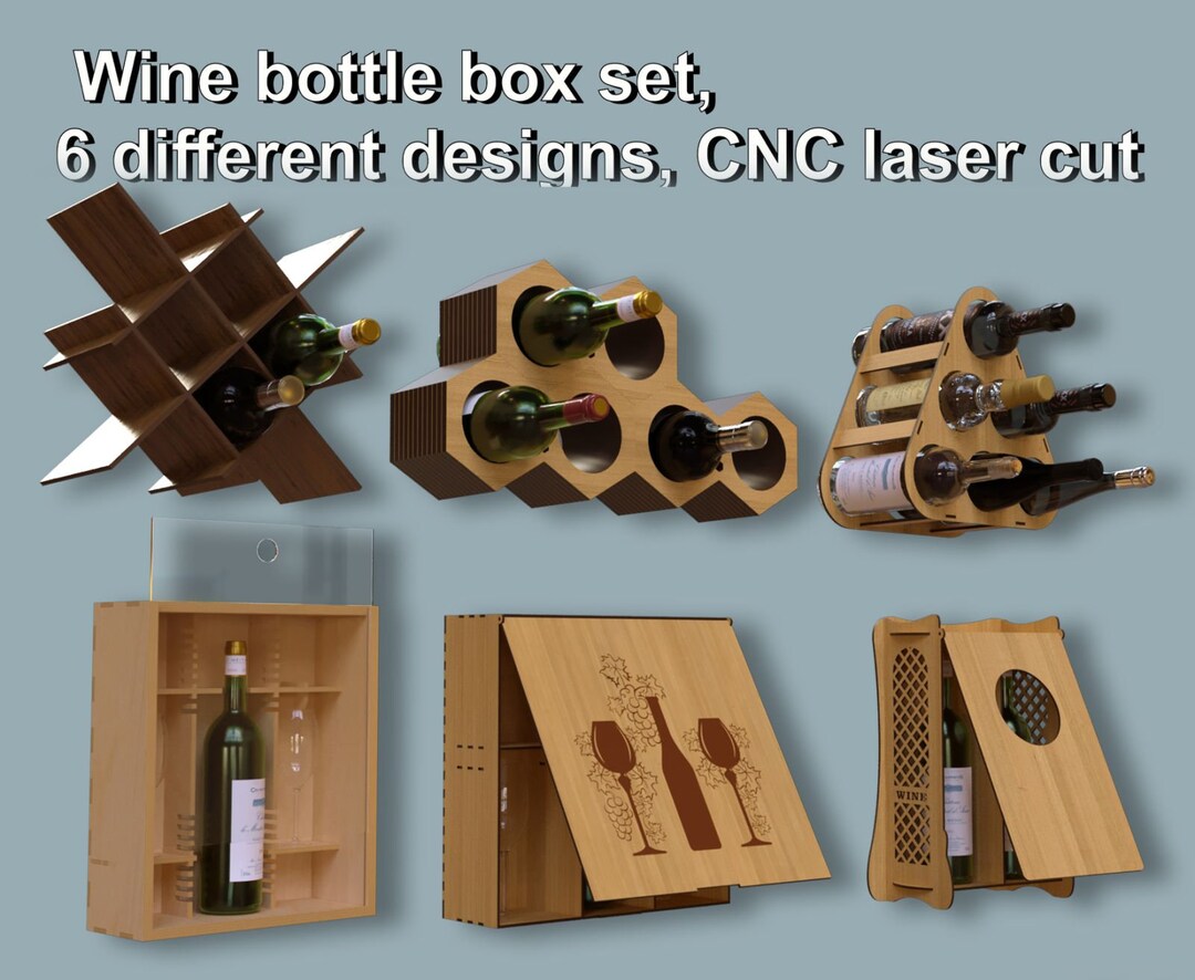 Wine Bottle Holder, Modular Wine Rack Svg, Wooden Rack for Storing