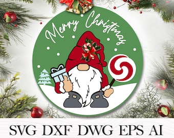 Сhristmas gnomes sign, Сhristmas door sign svg, Сhristmas front door sign, Christmas door hanger svg, Christmas Files for CNC Laser Cutting