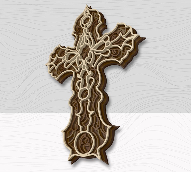 DXF Layered Cross Files for CNC Laser Cutting Multilayer - Etsy