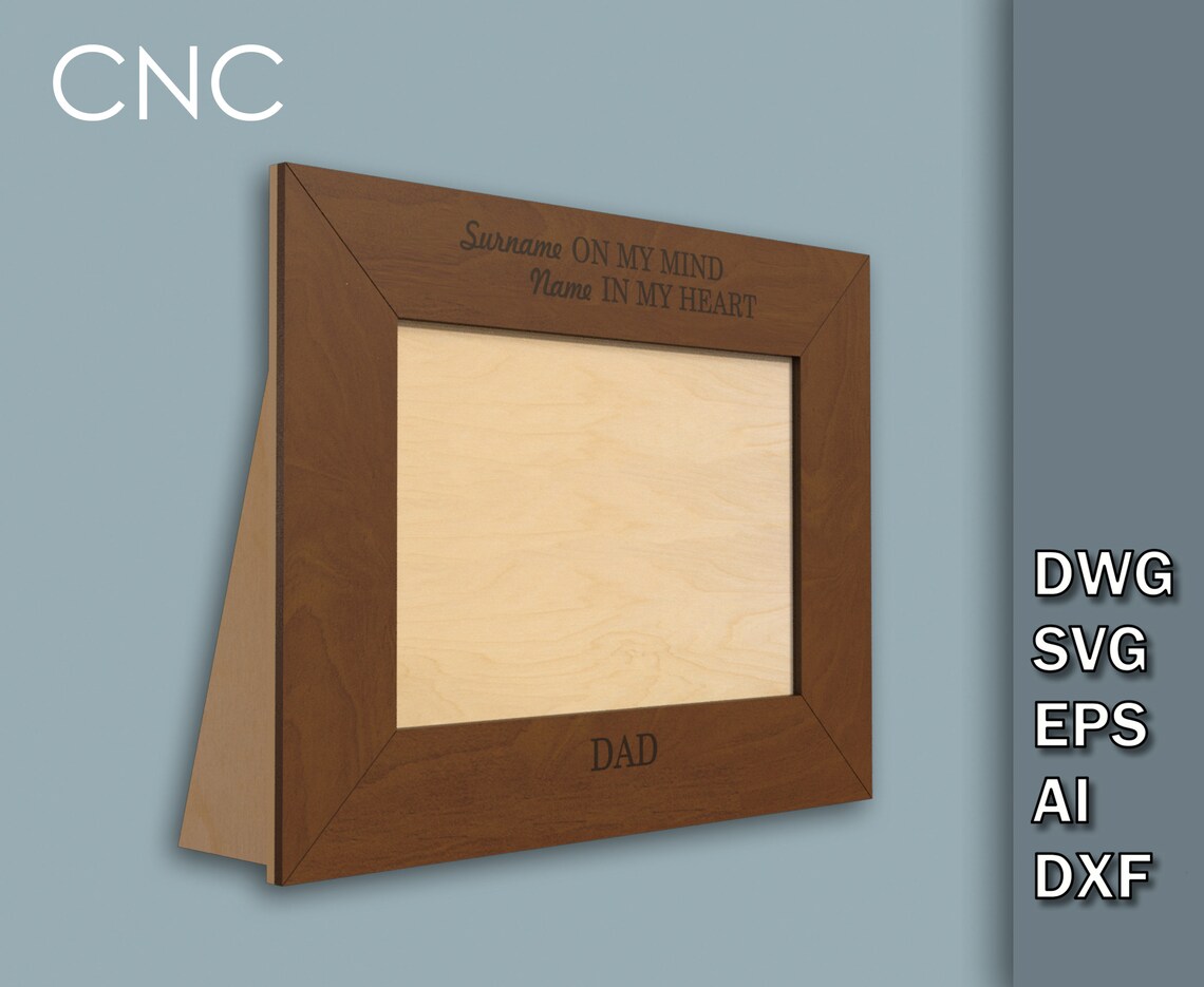 Personalized Photo Frame Father's Day Gift Personalized Etsy