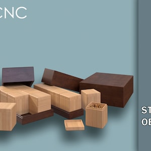 Spice sets STL, Jars for spices, Wooden boxes for spices, Mother&#39;s day gift, Woman&#39;s gift, STL models for 3d printing, Instant download