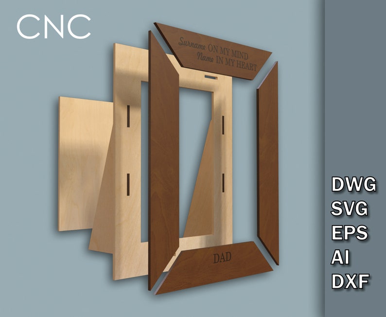 Personalized Photo Frame Father's Day Gift Personalized Etsy