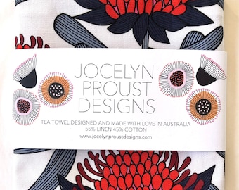 Jocelyn Proust Designer Tea Towel Waratah