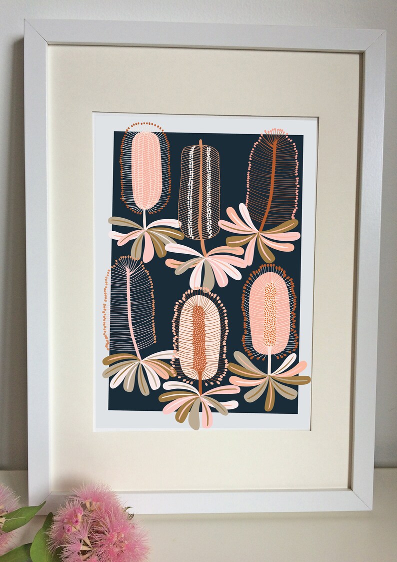 Banksia Giclee Print Australian Flora Etsy Australia