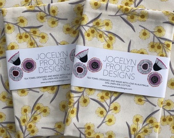 Jocelyn Proust Designer Tea Towel, Australian Native Wattle