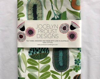 Australian Natives Designer Tea Towel by Jocelyn Proust