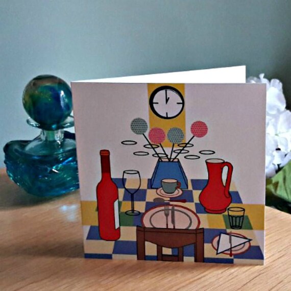 Carte De Style Vintage Carte Dart Fine Art Carte Carte Etsy