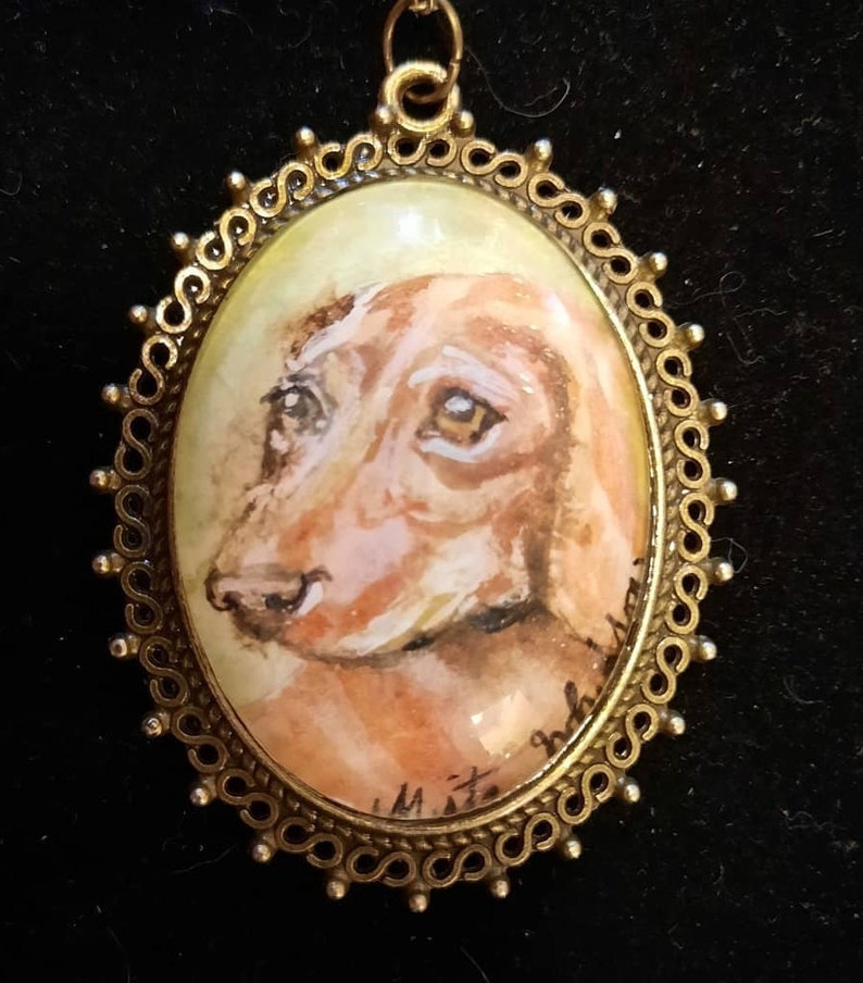 Hand painted Dachshund
