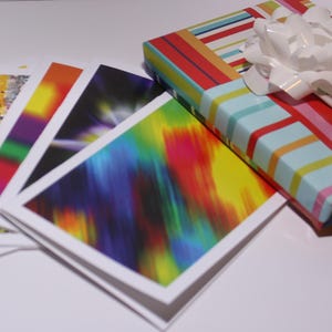 Abstract Note Cards. A Set of Five Blank, Bi-fold 7 x 5 Note Cards Artistically and Digitally Created. image 8