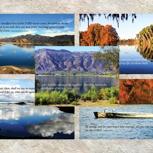Seen des Binnenreiches - A Collection of Ten (10) Scenic 7" x 5" Bi-fold Notizkarten