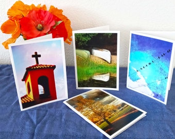 Scenic Beauty – An Eight Card Collection of All Occasion Cards – Blank (5” x 7”) – Scenic Landscape Cards (Two Cards from Four Designs)