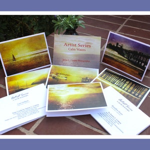 Aguas tranquilas. Una colección de cartas de notas creativas y artísticas de escenas a lo largo de la costa de California