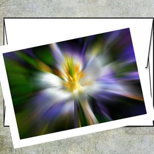 Abstract Note Cards. A Set of Five Blank, Bi-fold 7 x 5 Note Cards Artistically and Digitally Created. image 5