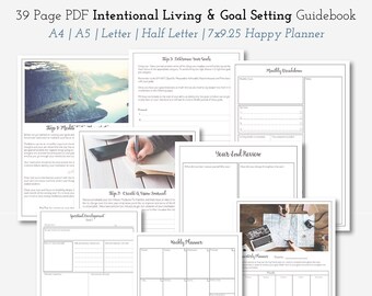 Monthly Intentional Goal Setting Workbook