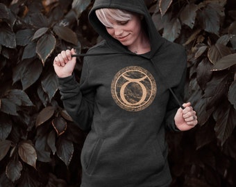 Sudadera con capucha del zodiaco Tauro: jersey ultrasuave y ajustado para mujer