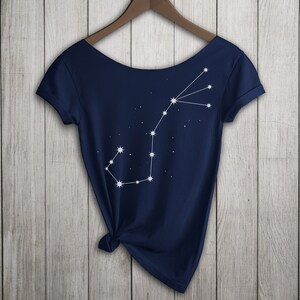 Scorpio Constellation Shirt, Women&#39;s Off  Shoulder Slouchy Tee, Choice of Colors, Buy 2 Get 1 Free
