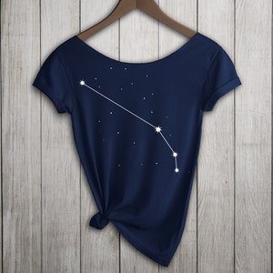 Aries Constellation Shirt, Women&#39;s Off  Shoulder Slouchy Tee, Choice of Colors, Buy 2 Get 1 Free