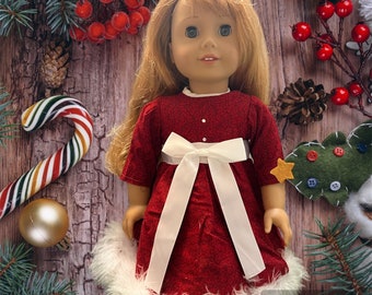 Holiday Glitz Dress for 18” Doll